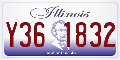 IL license plate Y361832