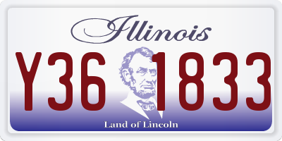 IL license plate Y361833
