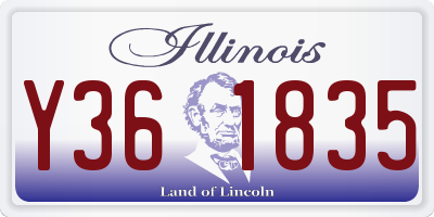 IL license plate Y361835
