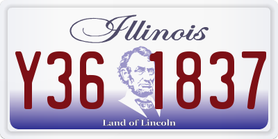IL license plate Y361837