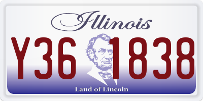 IL license plate Y361838