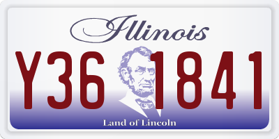 IL license plate Y361841