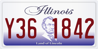 IL license plate Y361842