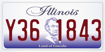 IL license plate Y361843
