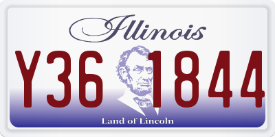 IL license plate Y361844