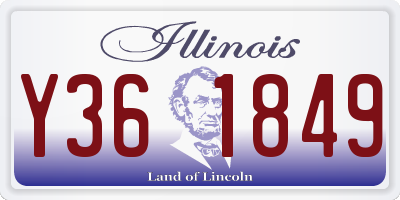 IL license plate Y361849