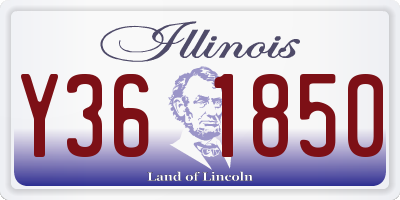 IL license plate Y361850
