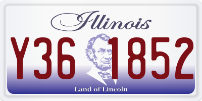 IL license plate Y361852