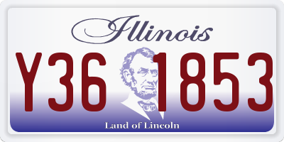 IL license plate Y361853