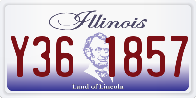 IL license plate Y361857
