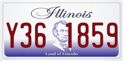IL license plate Y361859