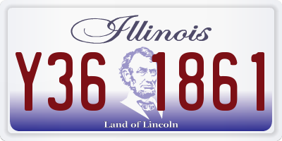 IL license plate Y361861