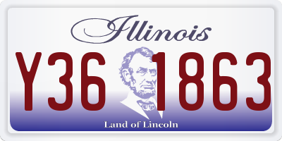IL license plate Y361863