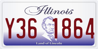 IL license plate Y361864
