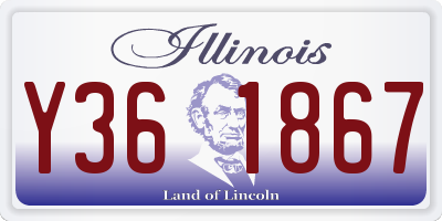 IL license plate Y361867