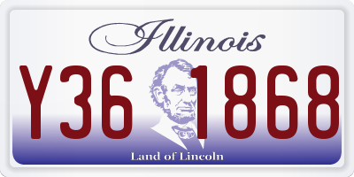 IL license plate Y361868