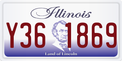 IL license plate Y361869