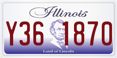 IL license plate Y361870