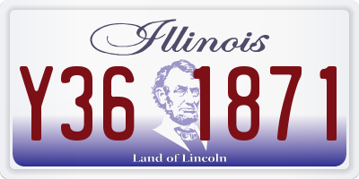IL license plate Y361871
