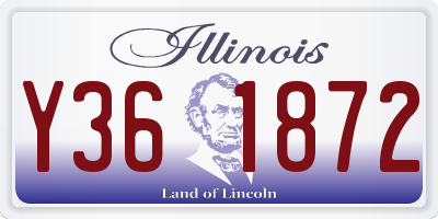 IL license plate Y361872