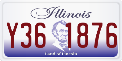 IL license plate Y361876