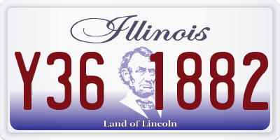 IL license plate Y361882