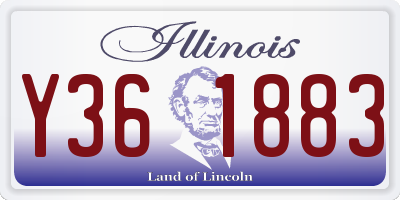 IL license plate Y361883