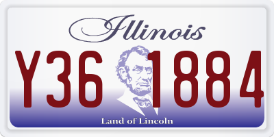 IL license plate Y361884