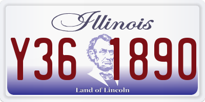 IL license plate Y361890
