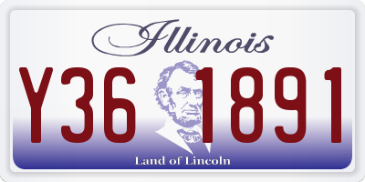 IL license plate Y361891