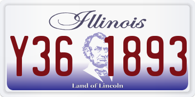 IL license plate Y361893