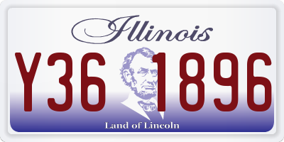 IL license plate Y361896
