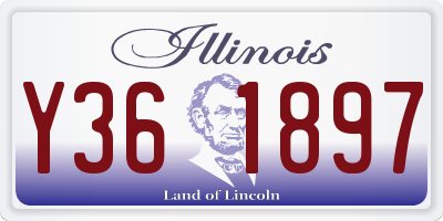 IL license plate Y361897