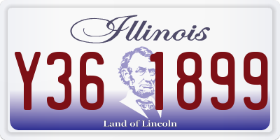 IL license plate Y361899