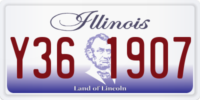 IL license plate Y361907