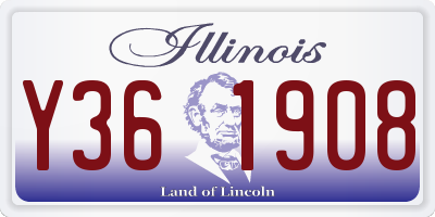 IL license plate Y361908