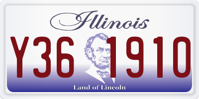 IL license plate Y361910