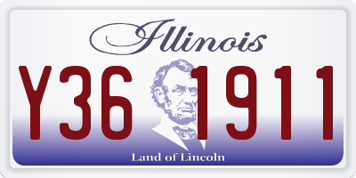 IL license plate Y361911