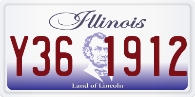 IL license plate Y361912