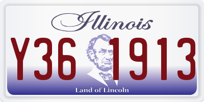 IL license plate Y361913