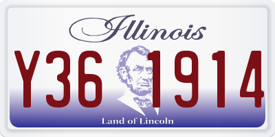 IL license plate Y361914