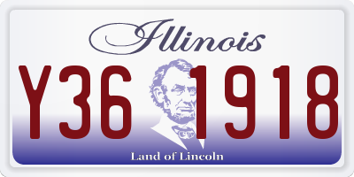 IL license plate Y361918