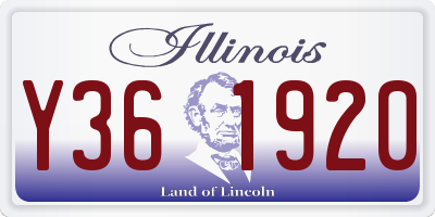 IL license plate Y361920