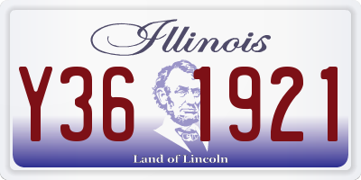 IL license plate Y361921