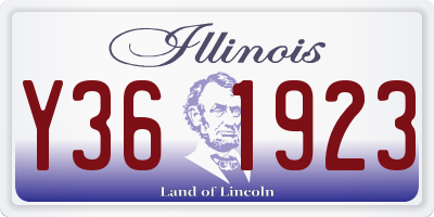 IL license plate Y361923