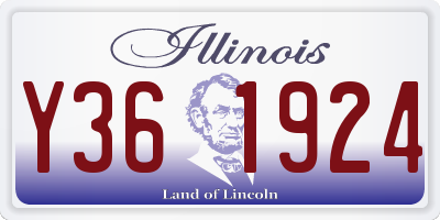 IL license plate Y361924