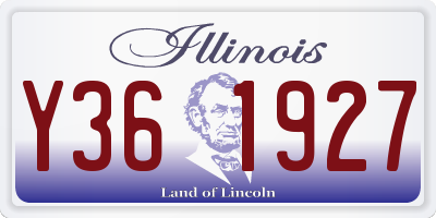 IL license plate Y361927