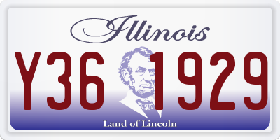 IL license plate Y361929