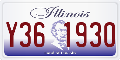 IL license plate Y361930