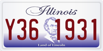 IL license plate Y361931